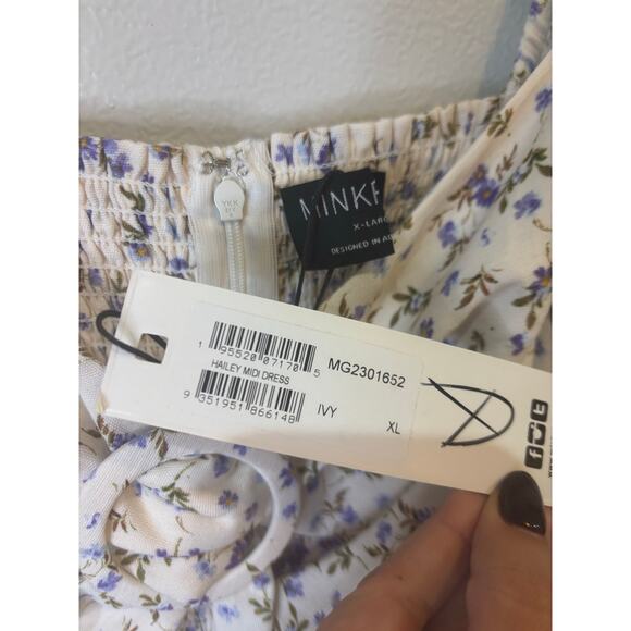 MINK PINK Hailey Midi Floral Dress NWT Size XL - Picture 8 of 8